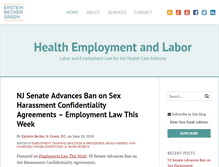Tablet Screenshot of healthemploymentandlabor.com
